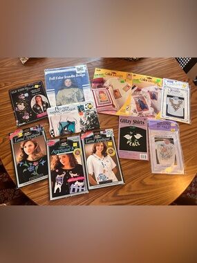 Vintage Iron-On & Appliqué Craft Transfer Patterns - Multicolor 11 new kits